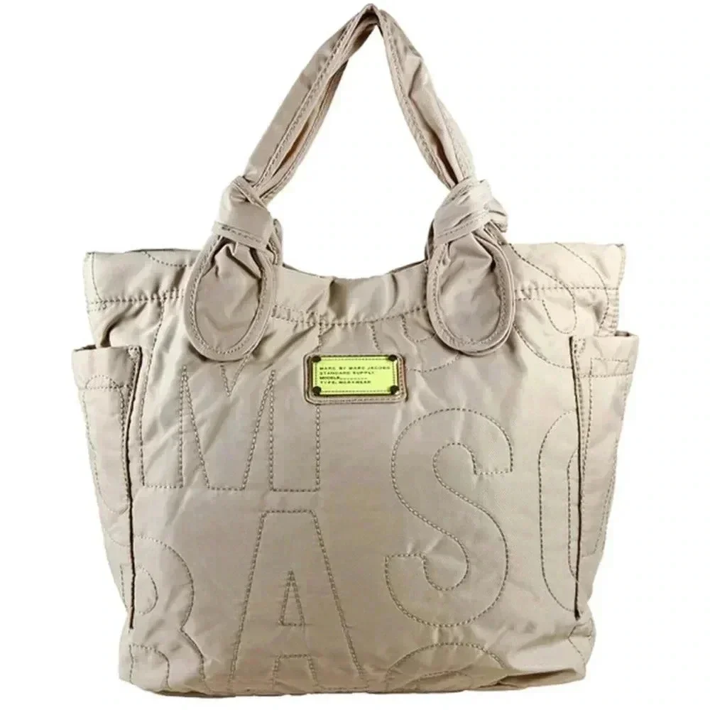 Marc by Marc Jacobs beige nylon handbag